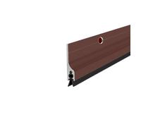 Metal Door Draft Stopper Bottom,Aluminium Mice Sweep Windscreen Dust Seal Stripping,Underdoor Draught Excluder Blocker,Seals Sweep Strip for Doors (Brown1,85 * 3.6CM)