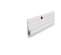 Metal Door Draft Stopper Bottom,Aluminium Mice Sweep Windscreen Dust Seal Stripping,Underdoor Draught Excluder Blocker,Seals Sweep Strip for Doors (White2,85 * 3.6CM)