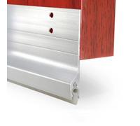 Metal Door Draft Stopper Bottom,Aluminium Mice Sweep Windscreen Dust Seal Stripping,Underdoor Draught Excluder Blocker,Seals Sweep Strip for Doors (White2,85 * 8.5CM)
