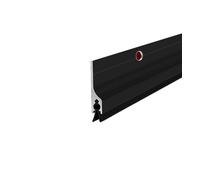 Metal Door Draft Stopper Bottom,Aluminium Mice Sweep Windscreen Dust Seal Stripping,Underdoor Draught Excluder Blocker,Seals Sweep Strip for Doors (Black1,85 * 3.6CM)