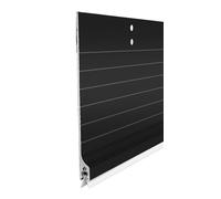Metal Door Draft Stopper Bottom,Aluminium Mice Sweep Windscreen Dust Seal Stripping,Underdoor Draught Excluder Blocker,Seals Sweep Strip for Doors (Black2,85 * 13CM)