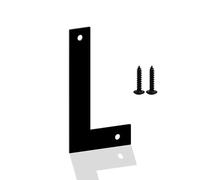 Metal Door Numbers, Metal Letters, Black House Address Letter, Metal Outdoor Mailbox Numbers, Modern Metal Numbers Letters for Homes, Apartments, Outside, Farm (4 Inches,L)