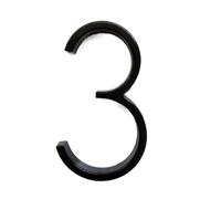 Metal Door Numbers Stickers, House Numbers Floating Letters 0-9 A B 127mm(3)