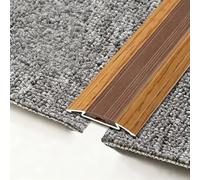 Metal Door Threshold Floor Transition Strip with mounting Holes Non-Slip Design for Carpet Wood Tile Vinyl Flooring Gaps(2,1PCS 90cm/3ft)