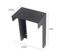 Metal Doorbell Cover Waterproof Rain Shield Anti Glare Protective Case for Video Doorbell Camera Compatible for Blink for Nest for Arlo Black