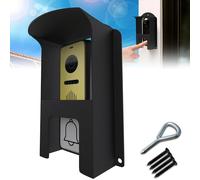 Metal Doorbell Cover Weatherproof, Doorbell Rain Cover, Anti Glare Doorbell Camera Sun Cover, Ring Door Bell Weather Cover, Doorbell Protective Cover For Google Nest/Blink/Ring Pro/Arlo/Wyze/Reolink