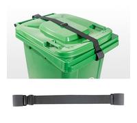 Metal Double Claw Trash Can Lock Strap - Adjustable Animal-Proof Security for Raccoons, Dogs, Squirrels & Wind, Heavy-Duty Stainless Steel Garbage Bin Lock, Universal Outdoor Trash Can