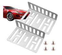 Metal Double DIN Installation Dashboard Kit, Car Radio Installation Kit, Universal Double DIN Dashboard Mount Frame Accessories, 2 Brackets and 4 Screws