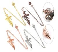 Metal Dowsing Pendulum for Spiritual Exploration and Divination, Copper Spiral Cone with Electroplated Finish, 41.5 mm x 21 mm, 11 g