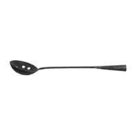 Metal Drain Sludge Removal Scoop with Curved Handle, Heavy Duty | Black Iron Build, Wide Flat Head, Reusable for Gutter Cleaning and Deep Drainage Maintenance