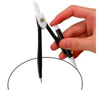 Metal Drawing Compass - 4.72 Inch Portable Geometry Instrument | Drawing Compass Set | Prediction Drawing Tool with 0.7mm Lead Core for School, Office and Office