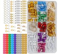 Metal Dreadlocks Braided Rings 150pcs Hair Decorations for Curly | Alloy, Party and Festival Use, Stylish Appearance, Decorative Accents for Braids and Twists