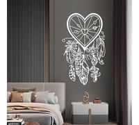 Metal Dream Catcher Sweet Dreams Wall Art, Metal Large Boho Artwork Decoration, Dream Catcher Over The Bed Home Decor for Living Room,Bedroom Hallway and Stairs Nature Home Decor Gift (