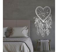 Metal Dream Catcher Sweet Dreams Wall Art, Metal Large Boho Artwork Decoration, Dream Catcher Over The Bed Home Decor for Living Room,Bedroom Hallway and Stairs Nature Home Decor Gift (