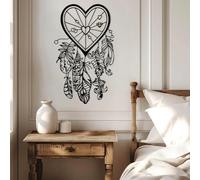 Metal Dream Catcher Sweet Dreams Wall Art, Metal Large Boho Artwork Decoration, Dream Catcher Over The Bed Home Decor for Living Room,Bedroom Hallway and Stairs Nature Home Decor Gift (