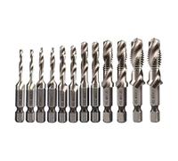 Metal drill bit 6pcs/12pcs M3-M10 Composite Screw Tap Drill Bit(12pcs set)