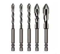 Metal Drill Bit Sets,Multifunction Double Ushaped Chip Flute Eccentric Crooked Head 6/6/8/10/12mm