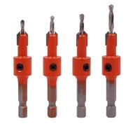 Metal Drill Bits, Bit Set, 1pc Woodworking Hex Shank Countersink Salad Step Bit3×8(10mm 4pcs)