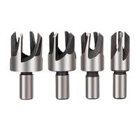 Metal Drill Bits, Bit Set, 4pcs Woodworking Cork Wood Plug Cutter Multifunctional Cutting Tool Tapered Taper Punch Hand Tools(Claws)