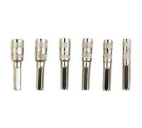 Metal Drill Bits, Bit Set, 6pcs 6 Point Hex Socket H4 Shank Nut Driver Screw Metric Tool