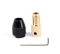 Metal Drill Chuck for Mini Electric Grinder and Rotary Tools, 0.3-3.4mm Capacity with Adjustable Brass Connecting Rods, Anti-Slip Design for DIY Drilling Polishing Grinding Projects