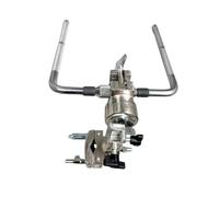 Metal Drum Accessories Cymbal Stand, Extension Mounting Clamp Stand Clamp Double L Rod Drum Parts Arm Clamp