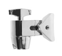 Metal Drum Cowbell Mount Clamp for Bass Drum Hoop, Silver | Adjustable Clip Mechanism, Stable under Hard Hits, for Jazz Setups and Live Performance, Space-efficient Add-on
