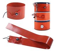 Metal Drum Heater 2000W, Adjustable Temperature 30-150℃, Silicone Pad for 200L Oil Drum, Barrel Warmer Heating Band Belt UK-Plug (250 * 1740mm)