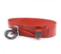 Metal Drum Heater Pad, 220V Silicone Rubber Heater with Adjustable Thermostat for Oil Drum Heating, Barrel and Pail Heater, 50KG Capacity