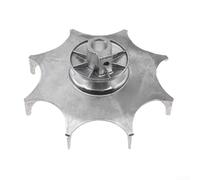 Metal Drum Pulley Wheel For Twin Tub Washer(No. 2) | Fits twin-tub models, metal build, cooling fan design, silver finish, DIY repair part