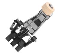 Metal Drum Single Pedal Replacement Part for Bass Drum Set | Spring Tensioned Rebound, Alloy and Felt Build, for Live Jazz Performance, Fine Polishing Craftsmanship