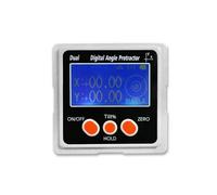 Metal Dual Axis Digital Inclinometer Protractor Digital Angle Finder Bevel Box with 3-Side Magnet Base Measuring Tools