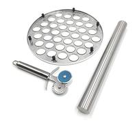 Metal Dumpling Machine Mold Stainless Steel Easy to Use and Clean Gift Efficient for Making Dumpling Russian Ravioli Maker Mold