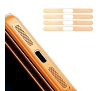 Metal Dustproof Net for iPhone 17 Pro Max, Earpiece Speaker Hole Anti-dust Mesh Protector Only fit for iPhone 17 Pro Max 6.9 inch - Cosmic Orange 4 Pcs