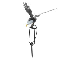 Metal Eagle Figurine with Flapping Wings Simulation Bird Ornament Flying Eagle Garden Stake, Bird Statue Garden Art Sculptures for Outdoor Garden Lawn Yard