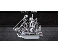 Black Pearl: Metal Earth 3D Laser Cut Pirate Ship Miniature Model Kit 2 sheets