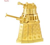 Metal Earth Doctor Who Gold Dalek 3D metal Model + Tweezer 40012