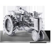 Metal Earth Farm Tractor 3D metal Model + Tweezer 010527