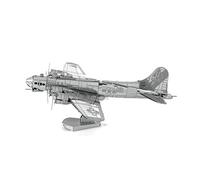 Metal Earth Fascinations MMS091 502489 - B-17 Flying Fortress Laser Cut 3D Construction Kit Model Kit Metal Puzzle 3D Metal Model 2 Metal Boards from 14 Years