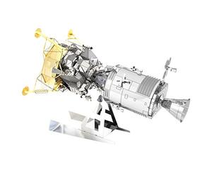 Metal Earth Fascinations MMS168 502518 - Apollo CSM + LM, Laser-Cut 3D Construction Kit, Model Kit, Metal Puzzle, 3D Metal Model, 3.5 Metal Boards, from 14 Years