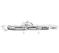 Metal Earth MMS121 German U-Boat Underwater Metal Mockup, Multicolored, único