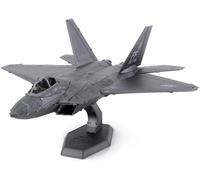 Metal Earth Lockheed Martin F-22 Raptor Color 3D Laser Cut Model + Tweezer 00160