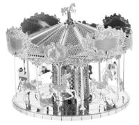Metal Earth Merry Go Round 3D Miniature Carousel Laser Cut Model Kit 2 Sheets