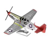 Metal Earth Premium Tuskegee Airmen P-51D Mustang 3D Model + Tweezers 14358