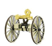 Metal Earth Puzzle 3D Machine Gun Gatling Metal Puzzle Far West Building Models for Adults Challenging Level 11.5 x 6 x 7 cm