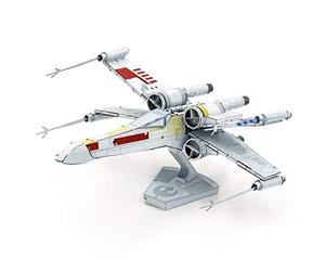 Metal Earth Puzzle 3D Starhunting X-Wing Metal Puzzle Star Wars Building Models for Adults Challenging Level 13.49 x 11.61 x 5.41 cm