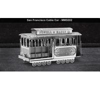 Metal Earth San Francisco Cable Car 3D metal Model + Tweezer 010022