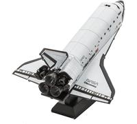 Fascinations Metal Earth Space Shuttle Discovery Color Version 3D Metal Model Kit