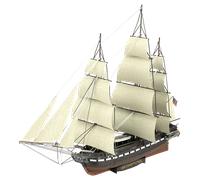 Metal Earth Premium USS Constitution 3D Laser Cut Model + Tweezers 01426