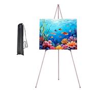 Metal Easel Display Stand for Artists Featuring Strong Construction and Easy Storage Suitable for Various Art Projects Foldable Display Stand